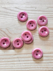 02-2552  End of Line Vintage Pink Corozo Button - 32L
