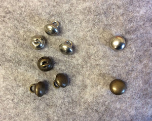 14-04078  Antique Brass Mini Ball  Button - 16L - x 10