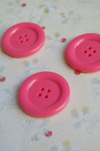Load image into Gallery viewer, 32-8425  Ring Edge Button - Hot Pink