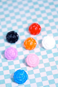 04-CTN0191 Flower Button - 24L - Black