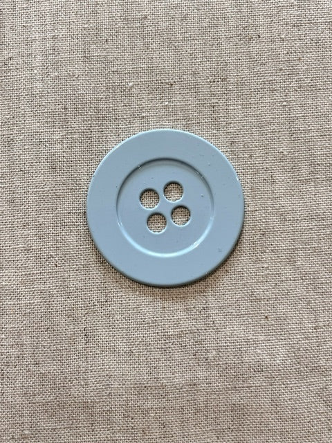 02-2419 End of Line Metal Coat Button - 60L Pale Blue