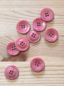 02-2554 End of Line Vintage Pink Corozo Button - 36L