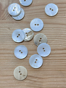 02-2624 End of Line White River Shell Button