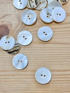 02-2624 End of Line White River Shell Button