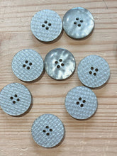 Load image into Gallery viewer, 02-2625 End of Line Textured Silver Grey Button

