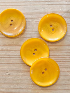 27-M112 Mustard Yellow Coat Button - 60L