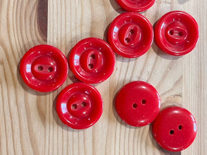 27-M106 Red Coat Button - 44L