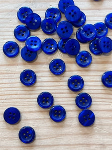 27-M119  Royal Blue Shirt Button - 18L   x 10