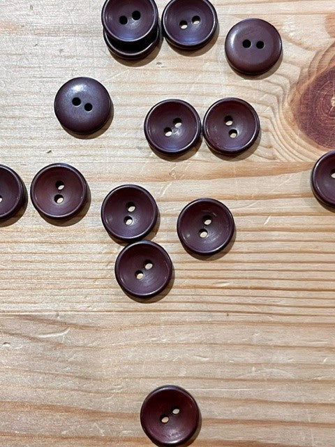 27-M126  Chocolate Brown Button - 24L x 10