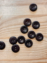 Load image into Gallery viewer, 27-M128  Bitter Chocolate Brown Button - 24L x 10
