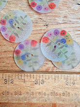 Load image into Gallery viewer, 63-A7541 Flowers Jacket Button - Translucent Matte - 44L
