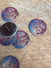 Load image into Gallery viewer, 63-A6381 - 48L (30mm) Cherry Blossom Sky Coconut Button x 1
