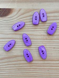 02-2444 End of Line Lilac Arrow Head Buttons