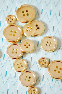 04-CTA-1646 Gold Ring Edge Button - 24L