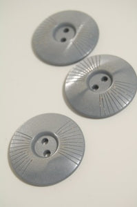 04-X100-807  Grey Coat Button - 48L