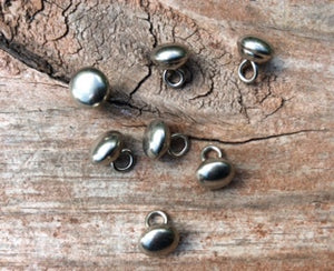 14-04078  Antique Nickel Mini Ball  Button - 16L - x 10