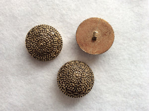 14-04042 Decorative Antique Gold Shank Jacket Button - 44L