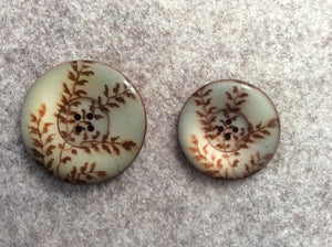 14-04113 Japanese Leaf Design Jacket Button - 44L