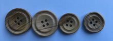 Load image into Gallery viewer, 09-8525 Ringed Dish Wooden Jacket  Button - 36L
