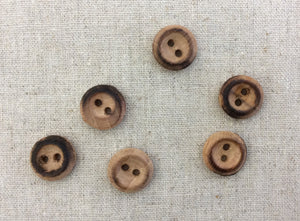 14-04111 Wooden  Shirt Button - 20L  x 10