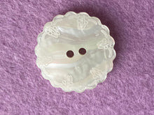 Load image into Gallery viewer, 07-A2705-SH Lasered Cream Pearl Button - 24L
