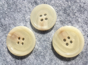 32-133-69 Cream Horn Jacket  Button - 32L