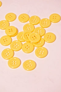 32-8425  Ring Edge Button - Mid Yellow