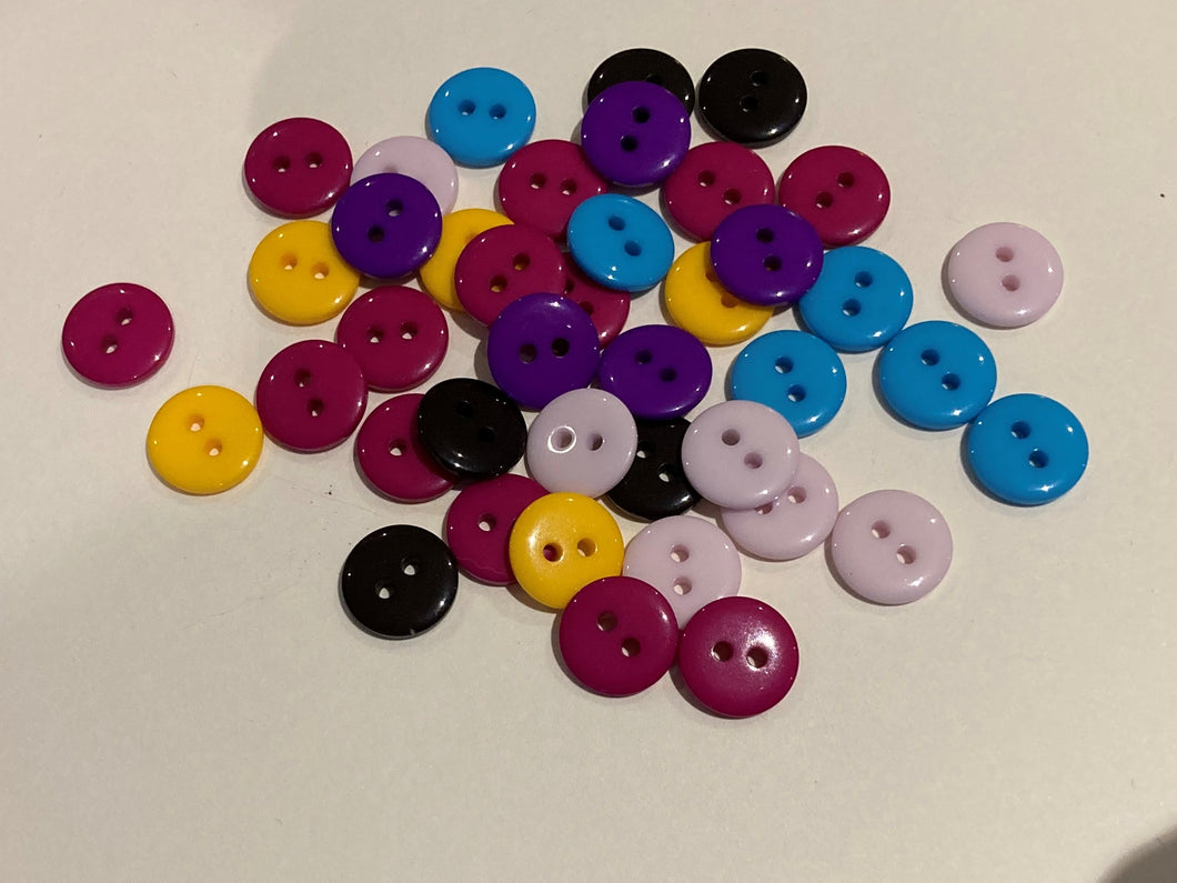 32-F2020 Random Mixed Colours Smartie Button- 20L x 50