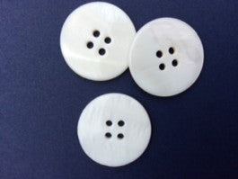 14-04070 44L (28mm) White River Shell Button x 1