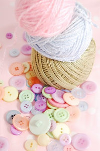 Pastel Palette - Mixed Buttons Theme Bag